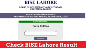 BISE Lahore 12th Class Result 2025 – Check Your Marks Now by Roll Number