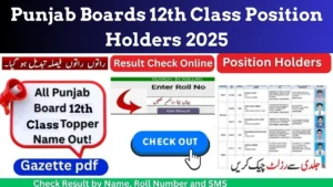Punjab Boards 12th Class Position Holders 2025 – Check Full Toppers List by Board